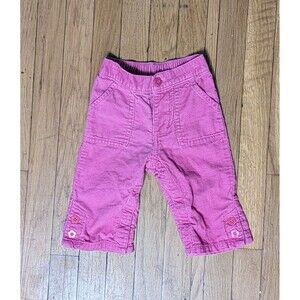 Vintage Baby Gap 2006 Y2k Pink Flare Pants 6-12 Months Baby Girl